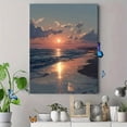 thumbnail image 4 of UXIEQU Sunset Beach Ocean Canvas Wall Art 15.75x11.81 Inches, 4 of 8