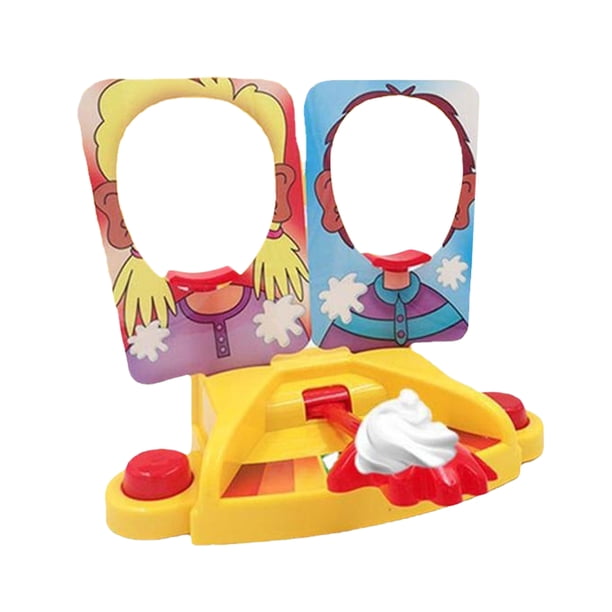 1 juego divertido juego antiestrés pastel crema cara 1/2 jugadores para niños adultos regalos
