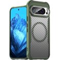 thumbnail image 1 of KOMI for Google Pixel 9 / 9 Case,Google 9 case Pixel 9 Phone Case Flexible TPU+PU Slim Translucent Hard Plastic Phone Case Military Grade Drop Protection Phone Cover for Google Pixel 9 Pro (Green), 1 of 5