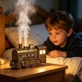 thumbnail image 4 of Christmas Train Diffuser, Vintage Steam Train Essential Oil Diffuser, Cool Mist Aromatherapy Diffuser with Timer for Home, Office, Birthday and Holiday Gift, 4 of 9