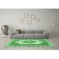thumbnail image 3 of Ahgly Company Indoor Square Abstract Emerald Green Modern Area Rugs, 6' Square, 3 of 4