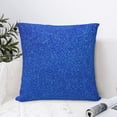 thumbnail image 4 of Wukai Blue Glitter Premium Polyester Fleece Pillow Covers with Hidden Zipper Closure,Luxuriously Soft and Durable-18"x18", 4 of 7