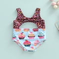 thumbnail image 2 of Maillots de Bain une-Pièce pour Bébés Filles, Imprimé Biscuit/gâteau, Sans Manches, 2 of 8