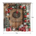 thumbnail image 5 of Merry Christmas Bath Curtain,Christmas Rustic Farmhouse Bathroom Curtain Elegant Shower Curtains for Dorm Bathroom Decor Christmas, 5 of 5