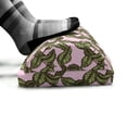 thumbnail image 5 of Nature Art Foot Rest, Hand Drawn Falling Green Leaves Pattern in Sketchy Style on Pink Background, Non-Slip Backing Adjustable Ergonomic Memory Foam Leg Support for Office, Multicolor, by Ambesonne, 5 of 5