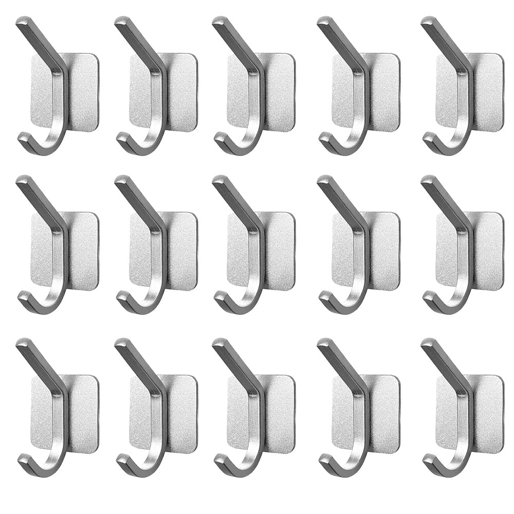Details about   5pcs Nail-free Bathroom Accessories Rustproof SUS Stainless Steel Adhesive Hooks 