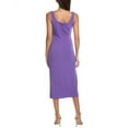 thumbnail image 2 of Anne Klein womens  Fitted Square Neck Midi Dress, s, Purple, 2 of 2