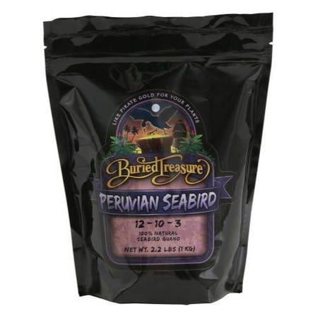 Peruvian Seabird Guano Fertilizer, 2 lb, Natural fertilizer that contains nitrogen, potassium and phosphorus By Buried