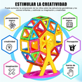 thumbnail image 3 of Bloques Magneticos Construcción Juguetes Ninos Regalos 118pz 118 A Xtellar multicolor, 3 of 4