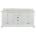 thumbnail image 7 of Harper 72" Double Bathroom Vanity with White Cabinet and Engineered Marble Top, 7 of 7