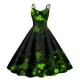 thumbnail image 3 of WILLBEST Vestidos De Lino Para Mujer Elegante Vestido Estampado Floral Del Día De San Patricio Para Fiestas Y Celebraciones 25, 3 of 3