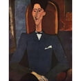 thumbnail image 2 of Modigliani, Amedeo 20x24 Black Modern Framed Museum Art Print Titled - Jean Cocteau, 2 of 4