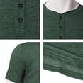 thumbnail image 3 of Playera Hombre Cuello Henley Casual Cómoda Manga Corta, 3 of 8