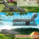 thumbnail image 3 of Cama plegable portátil Slsy para acampar con colchón y almohada de doble cara, tumbona plegable ajustable de 5 posiciones, ideal para piscina, playa, terraza y tomar el sol., 3 of 5