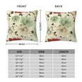 thumbnail image 4 of YFYANG Square Decorative Throw Pillow Case (Without Pillow Insert), Vintage Floral Print Texture Bedroom Sofa Car Cushion Cover, 24"x24", 4 of 9