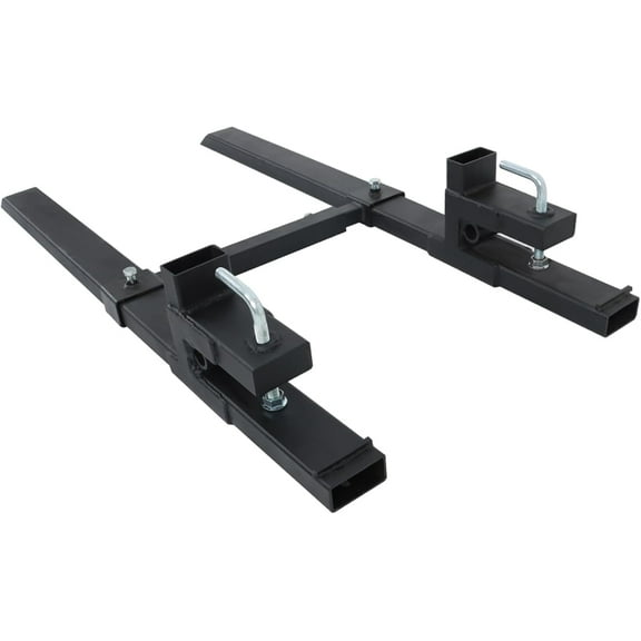 Genrics 60 4000lbs Clamp on Pallet Forks Heavy Duty Tractor Forks with Adjustable Stabilizer Bar Replacement for Tractor Attachments, Skid Steer, Loader Bucket