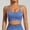 Blue, variant on ALLLIST Yoga Women Sportswear Plus Size High Impact Bras Green Comfort Wireless Striped T-Shirt Ladies Bras Size M