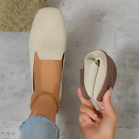 

Women s Breathable Mesh Lightweight and Comfortable Slip On Flat Shoes