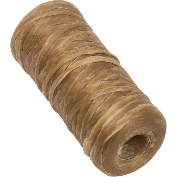 The Beadsmith Artificial Sinew – Waxed Polyester Cord, Natural Color, 5-Ply, 1 oz, 33 yds / 98 ft