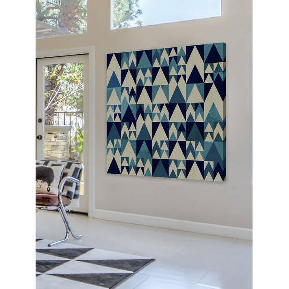 "Blue Invasion" Painting Print on Wrapped Canvas
