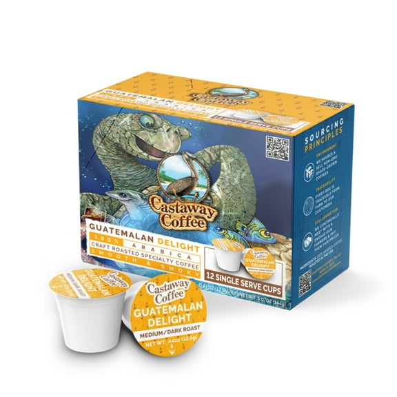 Castaway Coffee Guatemalan Delight K-Cup Pod 12 Count