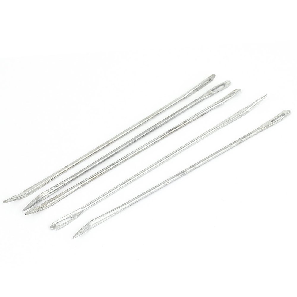 5Pcs Curved Head Upholstery Repair Metal Sewing Needles for Canvas