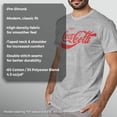 thumbnail image 3 of Remera Coca-Cola ochentosa para hombre en gris jaspeado talla L, 3 of 3