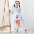 thumbnail image 1 of Saco de dormir de primavera y otoño para niños, saco de dormir para piernas, mono de bebé, pijamas para niños, 1 of 5