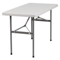 thumbnail image 1 of Bowery Hill Table Pliante en Plastique Granite, Blanc, 1 of 7