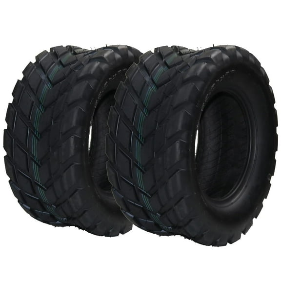 Pinypikaka Pack of 2 18x9.50-8 ATV Tires, 4PR All Terrain 18x9.50-8 TL ATV UTV Trail Sand Mud Off-Road Tires, Tubeless, Black