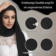 thumbnail image 3 of Sonducket Hijab de gasa elegante y modesto en varios colores, bufanda, chal, materiales, cómodo, fácil de llevar Sombreros negro, 3 of 6