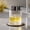 Clear, variant on Sofinny Glass Foaming Hand Soap Dispenser for Kitchen & Bathroom, Refillable Lotion Dispenser with Large Silver Pump(Striped Pattern-Clear)