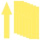 thumbnail image 1 of Uxcell Paquete de 6 Etiquetas Adhesivas Flecha Impermeables de 12 x 4 pulgadas para Marcado de Paredes/Señal de Tráfico [Amarillo], 1 of 6