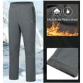 thumbnail image 3 of Little Donkey Andy Fleece Lined Softshell Pants for Men Winter Snow Ski Pants Lightweight Water Repellent Casual Cargo Outdoor Joggers Hiking Golf Climbing Trousers, Grey Heather, X-Large, 3 of 7