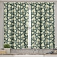 thumbnail image 2 of Ambesonne Grape Valance & Curtain, Floral Farming Pattern, 55"x36", Green Beige, 2 of 6