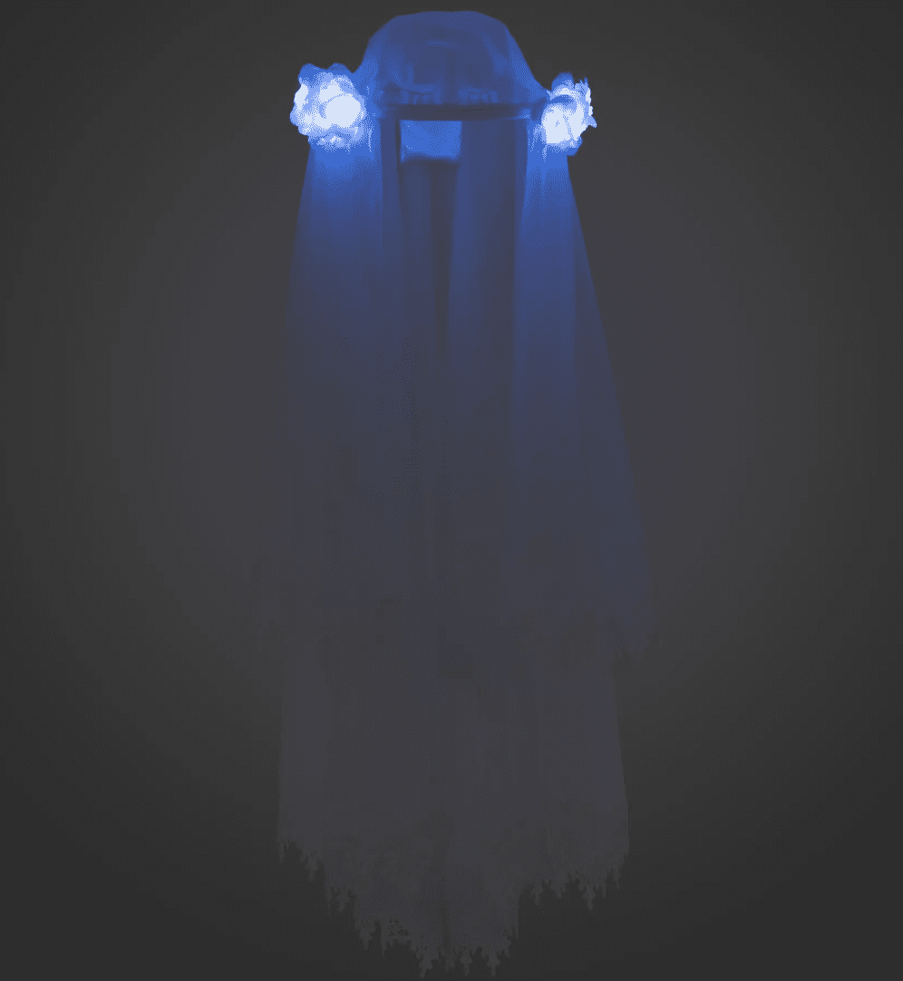 Disney Parks The Haunted Mansion Bride Veil LED Lights for  display picture 2