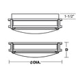 thumbnail image 4 of Afx RndLEDMnt,14in,3000K,2400lm,Slvr,Steel CAF14L5AJUDSN, 4 of 4