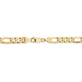 thumbnail image 4 of Real 14kt Yellow Gold 7mm Flat Figaro Chain; 20 inch; Lobster Clasp; for Adults and Teens; for Women and Men, 4 of 5