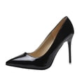 thumbnail image 2 of Zapatos de charol de color sólido a la moda para mujer, zapatos de tacón alto con punta estrecha Wmkox8yii  hfjk539, 2 of 3