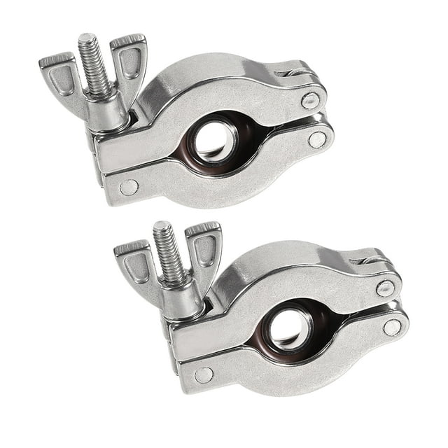 2Pcs Anillo de centrado KF-16 Accesorios de vacío ISO-KF Brida 29mm x 16mm O-Ring de acero inoxidable y caucho de fluorina