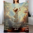 thumbnail image 3 of JEUXUS  Healing Throw Blanket with Inspirational Thoughts and Prayers- Religious Soft Blankets and Throws  Perfect Caring Gift for Women Men, 3 of 6