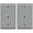 Gray, variant on (2 Pack) RiteAV 1 Port Cat5e Rj45 Ethernet Wall Plate Black