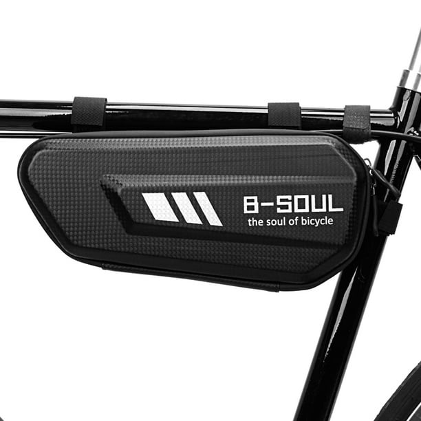 Portaequipajes Bolsa de triángulo de bicicleta impermeable Bolsa de marco de tubo de bicicleta de ca B-SOUL Portaequipajes