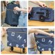 thumbnail image 4 of Sturdy Cloth Foldable Shopping Cart Easy Storage Portable Shopping Pull Cart Made of Oxford Fabric with Wheels L space gray, 4 of 5