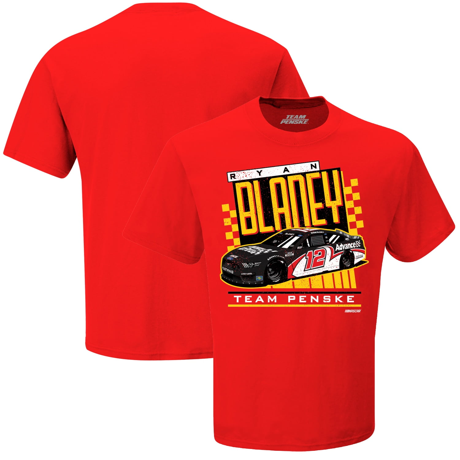 Men's Ryan Blaney Team Penske T-Shirt Short Sleeve S-5XL