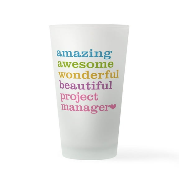 CafePress - Project Manager - Pint Glass, Drinking Glass, 16 oz. CafePress