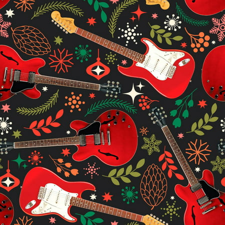Hal Leonard Hal Leonard Holiday Red Guitars Premium Gift Wrapping