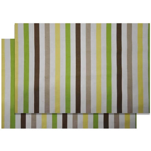 Bacati Mod Dots and Stripes Fitted Crib Sheets (Set of 2)