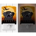 thumbnail image 2 of Caroline's Treasures BB1821CNL Halloween Black Pug Ceramic Night Light, 6x4x3", multicolor, 2 of 2
