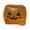 A003- Saffron, variant on Orange Halloween Squishy Cube Toy with Jack-O'-Lantern Face Design, Single-Pack, for Trick Or Keep Hands Busy, Squeeze Toy